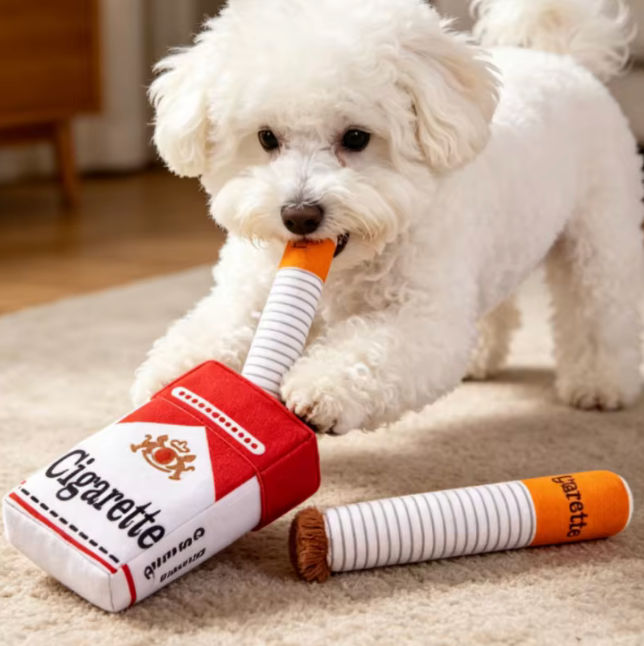 Pack of Cigarettes Dog Toy